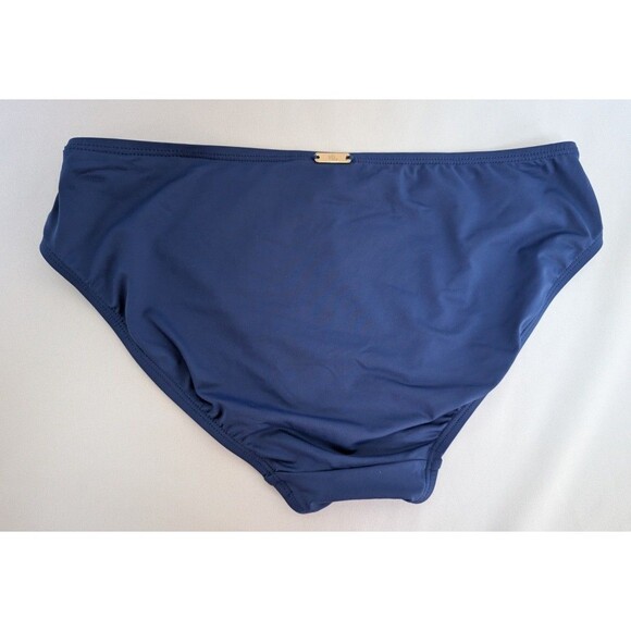 Lauren Ralph Lauren Bikini Swim Bottom Women’s Swimwear Navy Blue Sz M No Tag - Picture 2 of 4